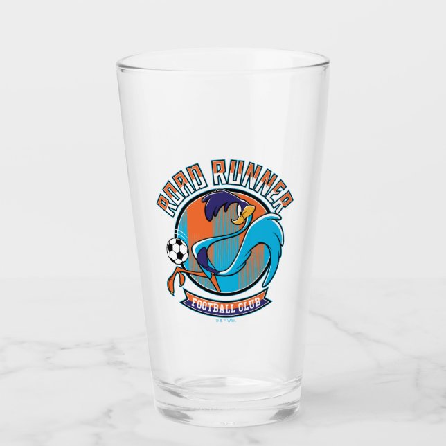 ROAD RUNNER™ Fotbollsklubb logo Glaskopp (Framsida)