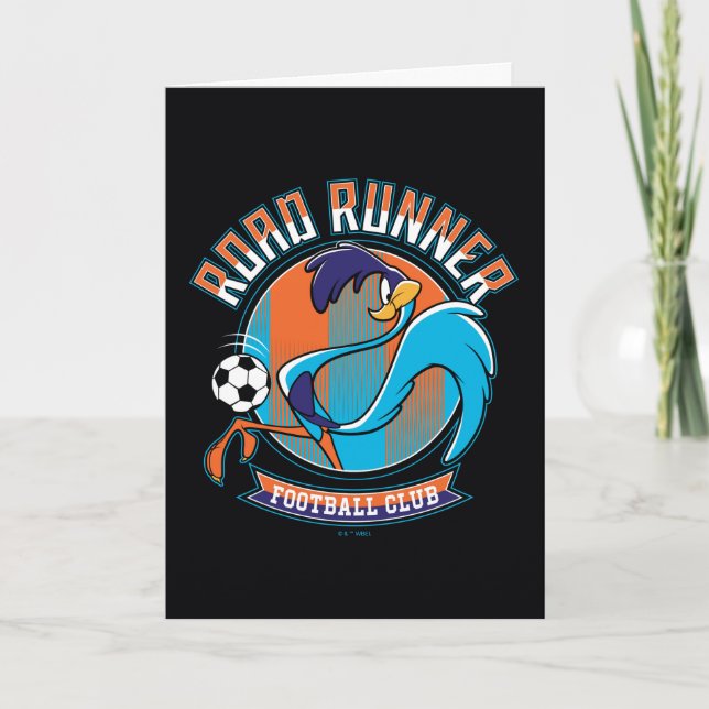 ROAD RUNNER™ Fotbollsklubb logo Kort (Framsida)