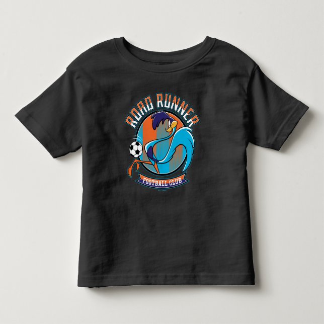ROAD RUNNER™ Fotbollsklubb logo T Shirt (Framsida)