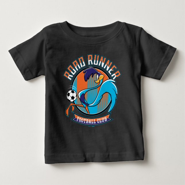 ROAD RUNNER™ Fotbollsklubb logo T Shirt (Framsida)
