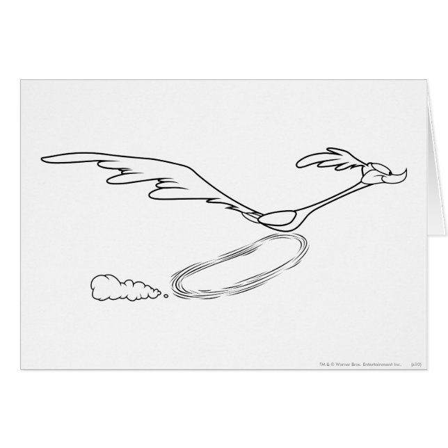 ROAD RUNNER™ Springar snabbt Hälsningskort (Framsidan Horizontal)