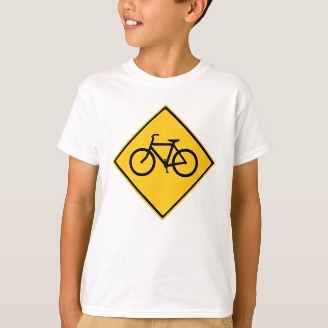 Road Sign Bicycle T-Shirt (Framsida)