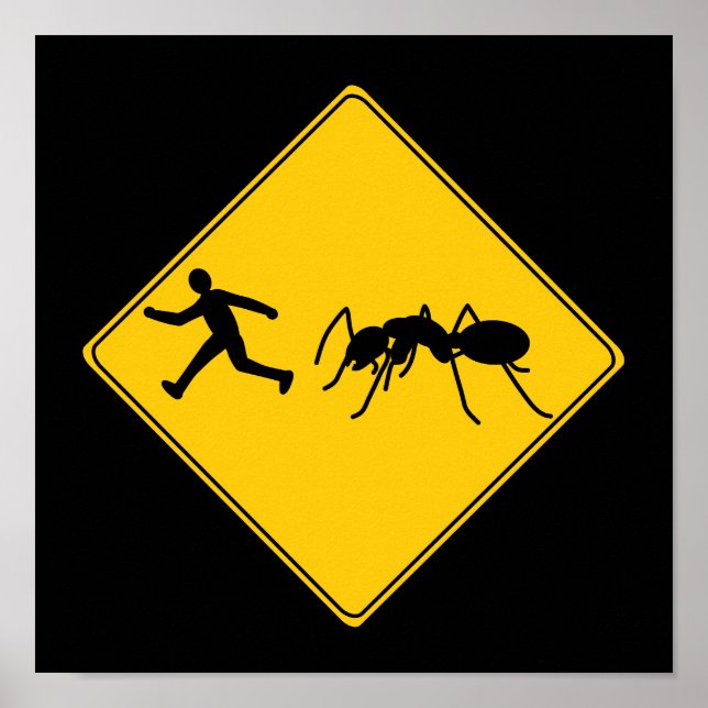 Road Sign- Giant Ant Poster (Framsidan)
