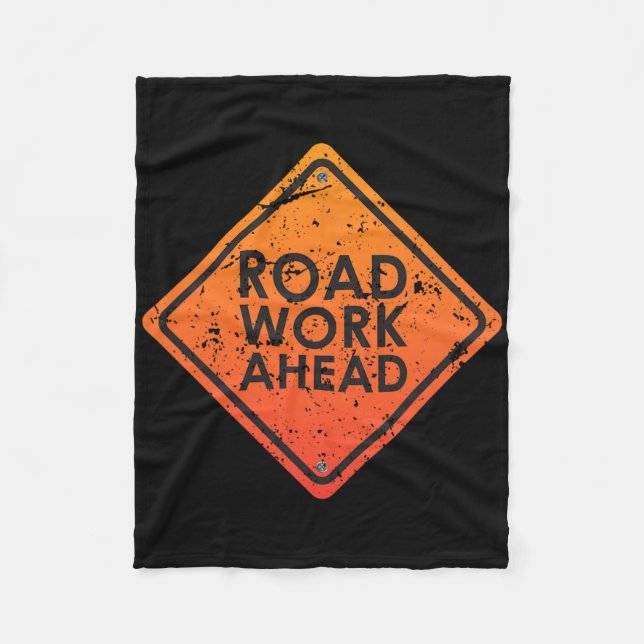 Road Signs Funny Traffic Ljus Matching Halloween Fleecefilt (Framsidan)
