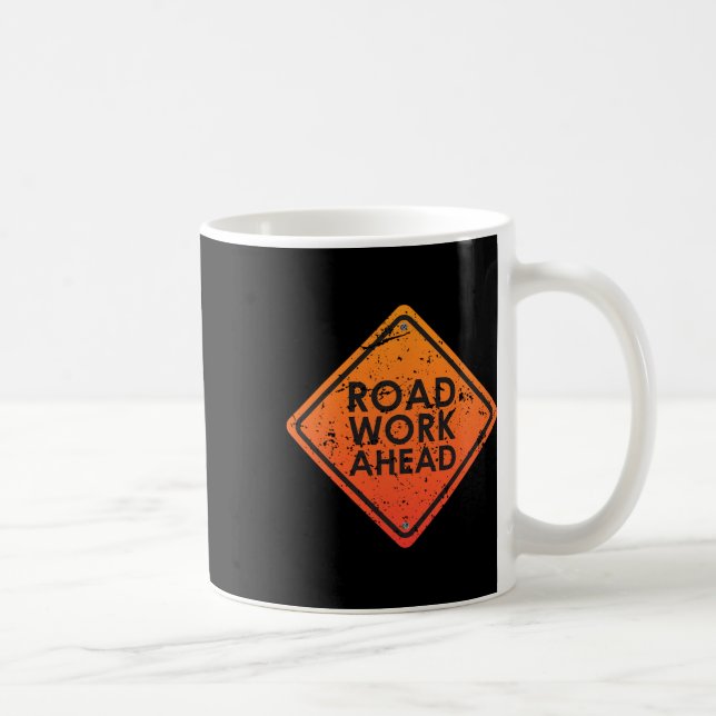 Road Signs Funny Traffic Ljus Matching Halloween Kaffemugg (Höger)