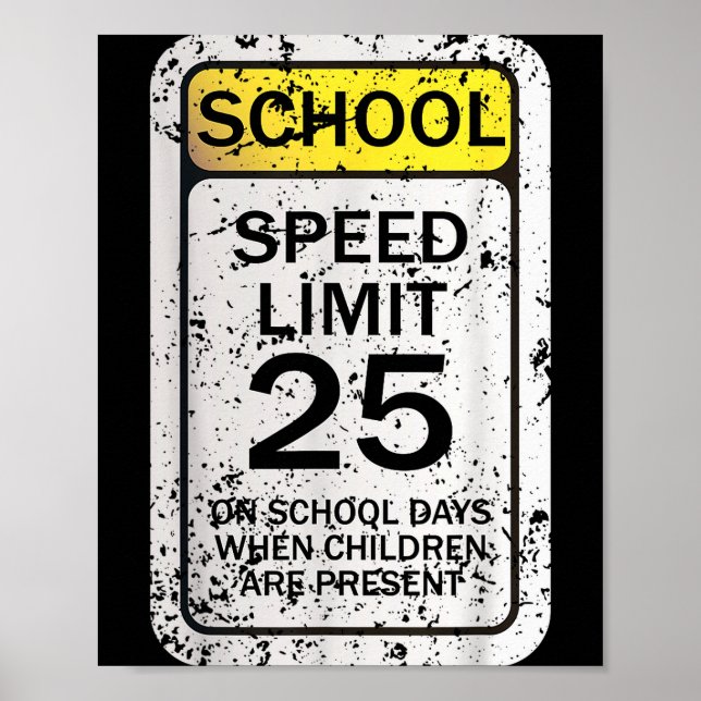 Road Signs Funny Traffic Signs Halloween Costume P Poster (Framsidan)