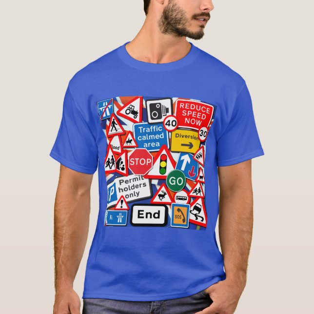 Road Signs T-Shirt (Framsida)