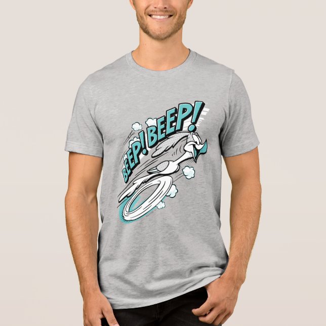 ROAD SPRINGER™ BEEP BEEP!™ Raster T-shirt (Framsida)