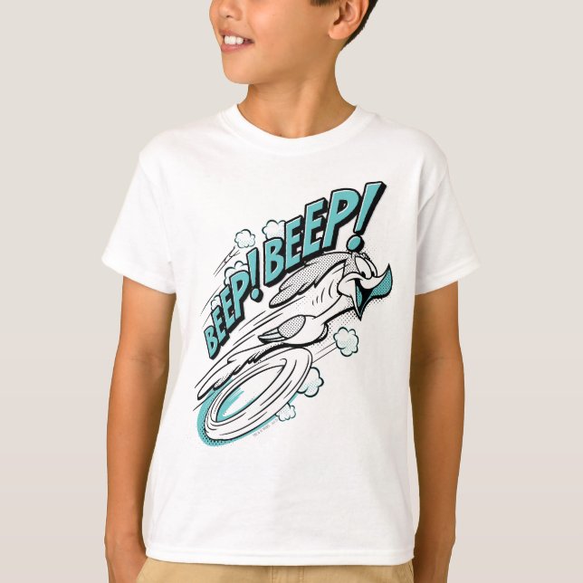 ROAD SPRINGER™ BEEP BEEP!™ Raster T Shirt (Framsida)