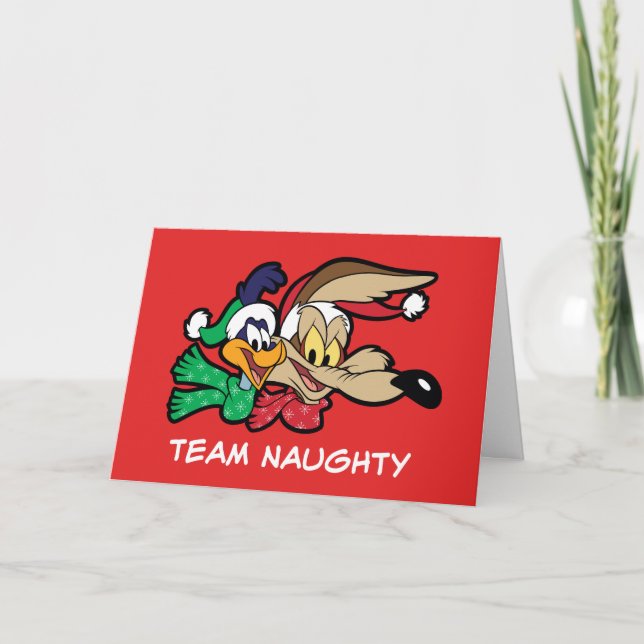 ROAD SPRINGER™ & Wile E. Coyote "Team Naughty" Helgkort (Framsida)