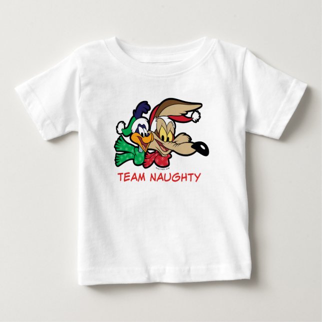 ROAD SPRINGER™ & Wile E. Coyote "Team Naughty" T Shirt (Framsida)
