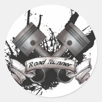 Road Tävling Runt Klistermärke
