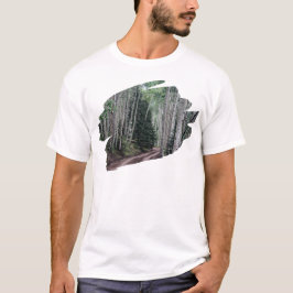 Road Through The Birch T Shirt