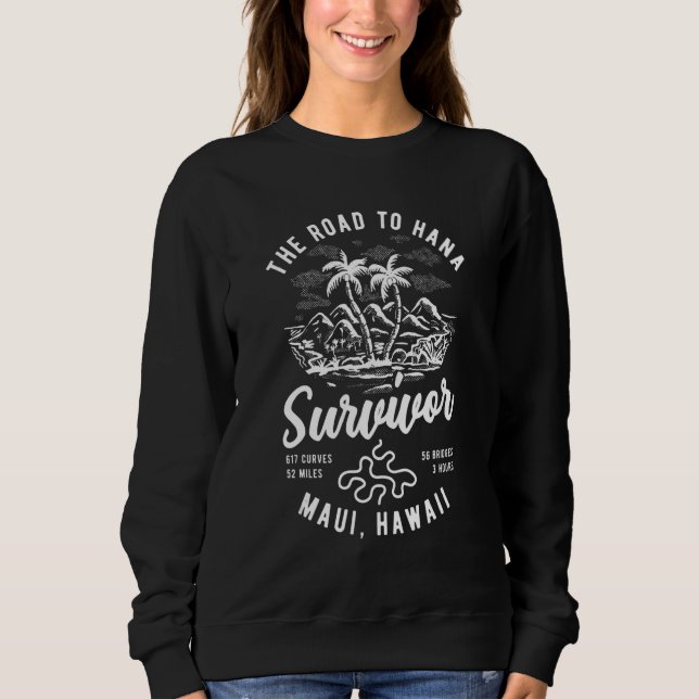 Road To Hana Survivor Curvy Palm Maui Hawaii  1 T Shirt (Framsida)