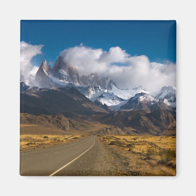 Road to Mount Fitzroy, Patagonia Magnet (Framsidan)