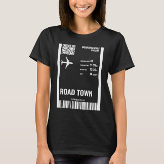 Road Town British Virgin Islands Boarding Pass Luf T Shirt