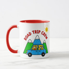 Road Trip Crew Kids Travel Drawing Mugg