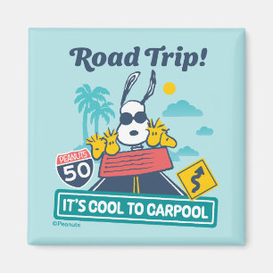 Road Trippin Jordnötter Det är Coola till Carpoo Magnet