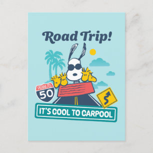 Road Trippin Jordnötter Det är Coola till Carpoo Vykort