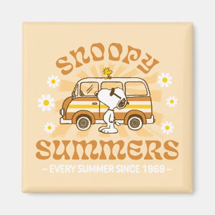 Road Trippin   Jordnötter Snoopy Summers Magnet