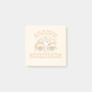Road Trippin   Jordnötter Snoopy Summers Post-it Block