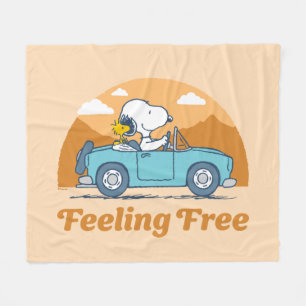 Road Trippin   Jordnötter som känner sig fria Fleecefilt
