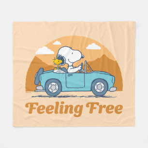 Road Trippin Jordnötter som känner sig fria Fleecefilt
