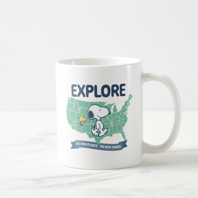 Road Trippin | Jordnötter Utforska Kaffemugg (Höger)
