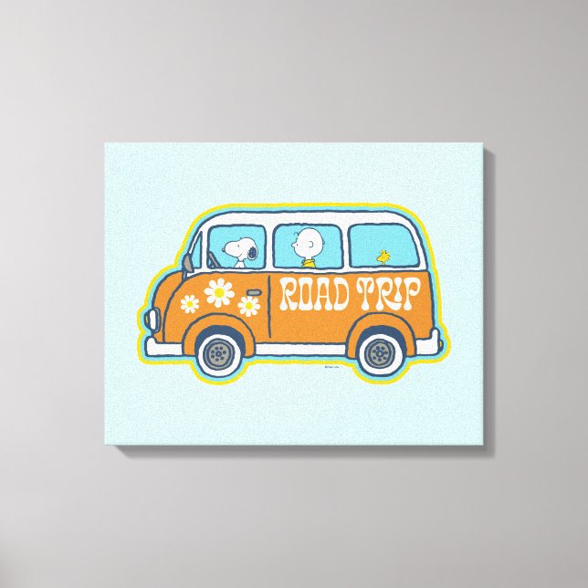 Road Trippin | Peanuts Road Resa Van Canvastryck (Framsida)