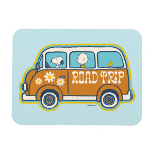Road Trippin Peanuts Road Resa Van Magnet