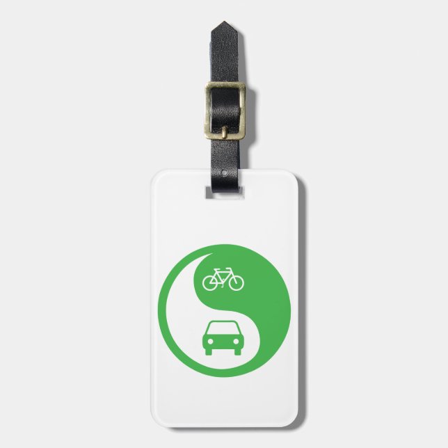  Road Yin Yang Bagagebricka (Vertikal Framsida)