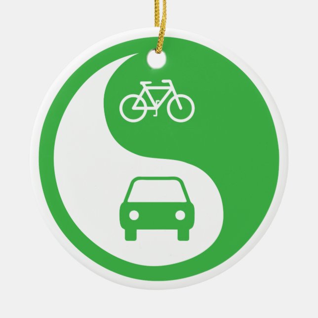  Road Yin Yang Julgransprydnad Keramik (Framsidan)