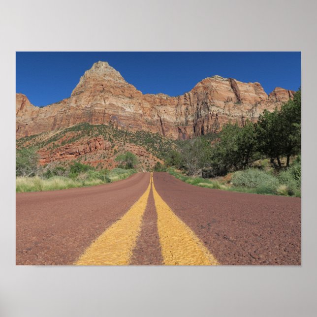 Road Zion National Park USA Poster (Framsidan)