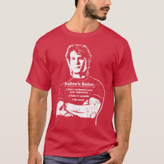 Roadhouse Dalton Regler vit text T Shirt