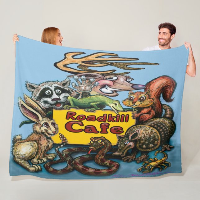 Roadkill Cafe Fleece Blanket (På plats)