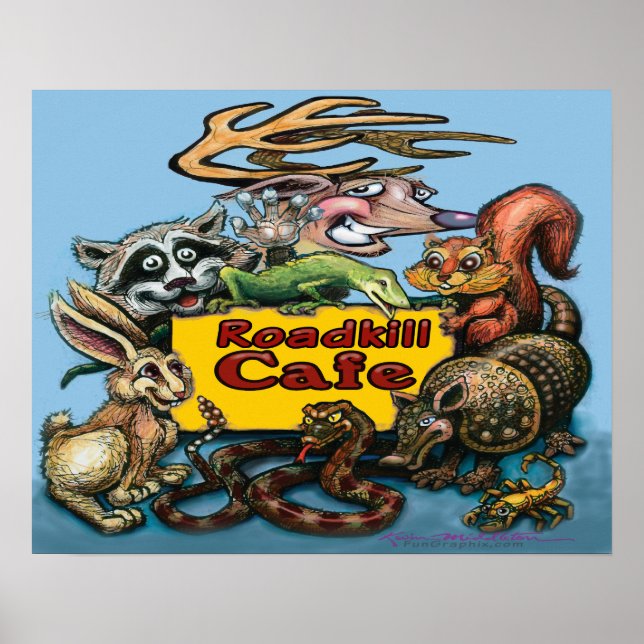 Roadkill Cafe Poster (Framsidan)