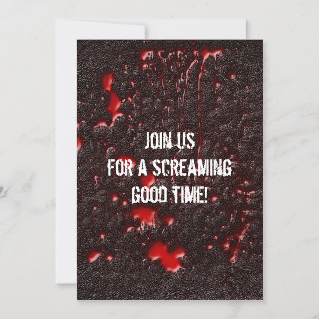 Roadkill Horror Halloween-inbjudan Inbjudningar (Framsida)