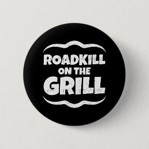 Roadkill på grilla - sommarBBQ-party Knapp