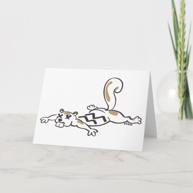 Roadkill Squirrel Kort (Framsida)