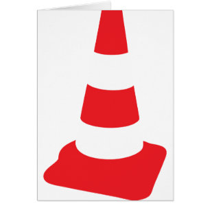 roadmarker trafikerar kotteroadwork hälsningskort