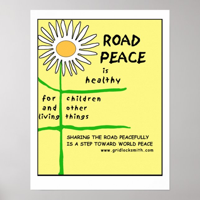 RoadPeace-hälsosam Poster (Framsidan)