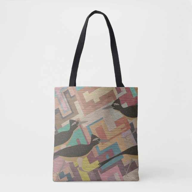 Roadrunner Allover Tote Bag Tygkasse (Framsida)