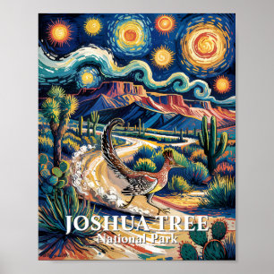 Roadrunner av Joshua Tree Van Gogh Natt Anpassad Poster