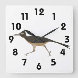Roadrunner Clock Fyrkantig Klocka