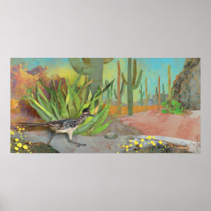 Roadrunner i öknen poster
