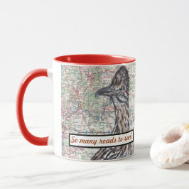Roadrunner New mexico Karta Santa Fe Humor Mugg