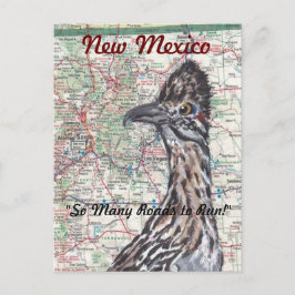 Roadrunner på vykortet Karta New mexico - Roligt! Vykort