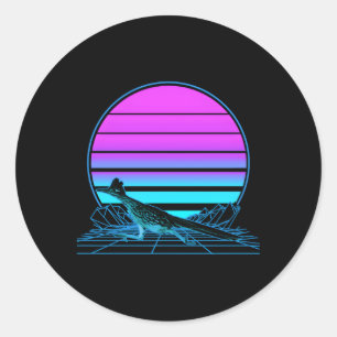 Roadrunner Pastel Goth Vaporwave Runt Klistermärke