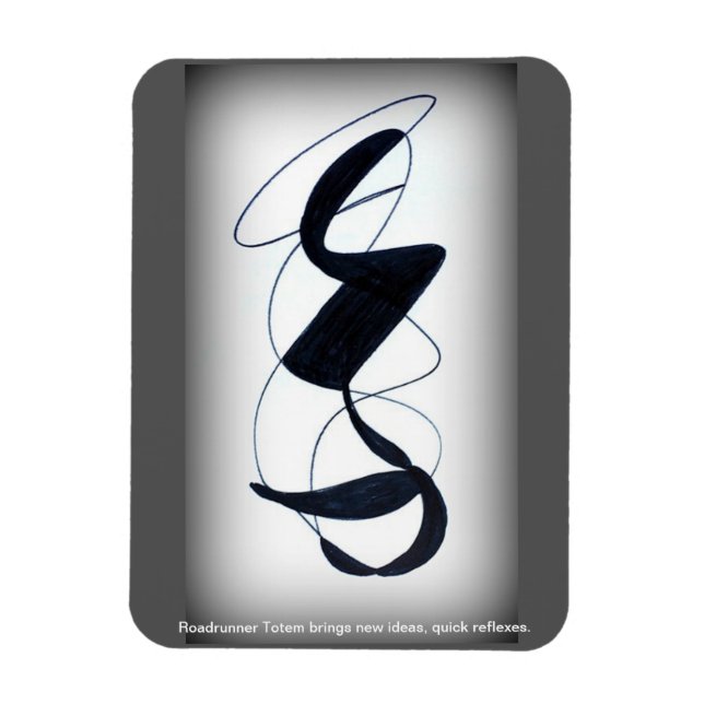Roadrunner Totem Magnet (Vertikal)