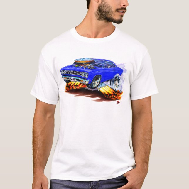 Roadrunnerblåttbil 1968-69 tee shirt (Framsida)